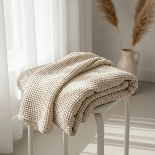 Snoozr Waffle Blanket – Ultra Soft & Breathable